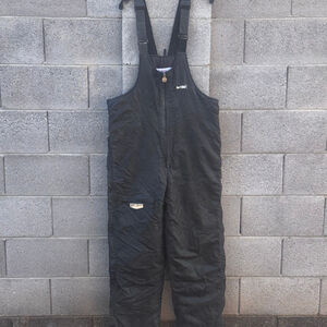Vintage Sno Rider Black Ski & Snowboard Snow Bib Men's L